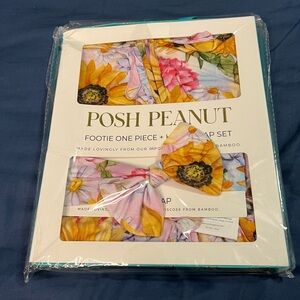 Posh Peanut Summer One Piece and Bow Set